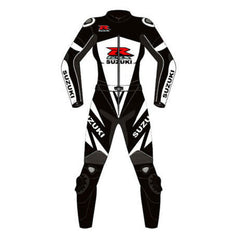 Suzuki Motorbike Racing Suit Motorcycle Genuine Cowhide Leather Protective Suit