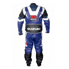 Suzuki Motorbike Racing Suit Motorcycle Genuine Cowhide Leather Protective Suit