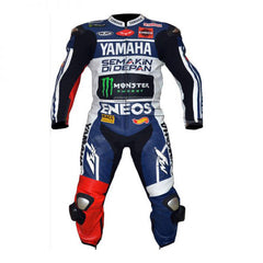 Yamaha Motorbike Racing Suit Motorcycle Genuine Cowhide Leather Protective Suit