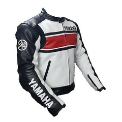 Yamaha Motorcycle Genuine Leather Jacket Street Racing Unisex Motorbike Jacket