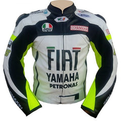 Yamaha Motorcycle Genuine Leather Jacket Street Racing Unisex Motorbike Jacket