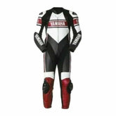 Yamaha Motorbike Racing Suit Motorcycle Genuine Cowhide Leather Protective Suit