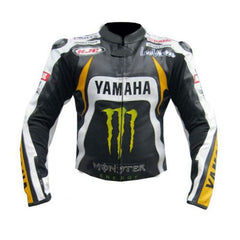 Yamaha Motorcycle Genuine Leather Jacket Street Racing Unisex Motorbike Jacket