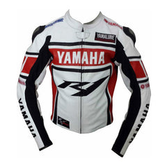 Yamaha Motorcycle Genuine Leather Jacket Street Racing Unisex Motorbike Jacket