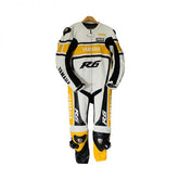 Yamaha Motorbike Racing Suit Motorcycle Genuine Cowhide Leather Protective Suit