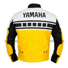 Yamaha Motorcycle Genuine Leather Jacket Street Racing Unisex Motorbike Jacket