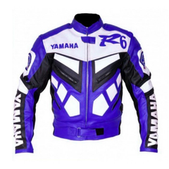 Yamaha Motorcycle Genuine Leather Jacket Street Racing Unisex Motorbike Jacket