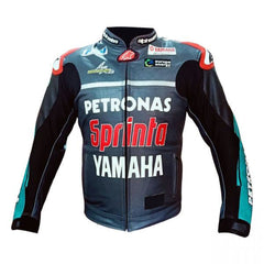 Yamaha Motorcycle Genuine Leather Jacket Street Racing Unisex Motorbike Jacket