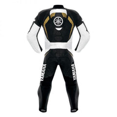 Yamaha Motorbike Racing Suit Motorcycle Genuine Cowhide Leather Protective Suit