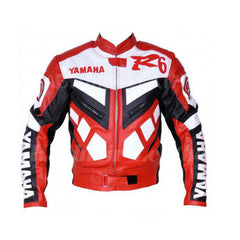 Yamaha Motorcycle Genuine Leather Jacket Street Racing Unisex Motorbike Jacket