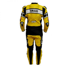 Yamaha Motorbike Racing Suit Motorcycle Genuine Cowhide Leather Protective Suit