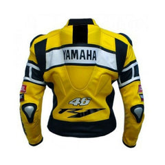 Yamaha Motorcycle Genuine Leather Jacket Street Racing Unisex Motorbike Jacket