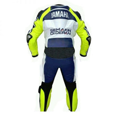 Yamaha Motorbike Racing Suit Motorcycle Genuine Cowhide Leather Protective Suit