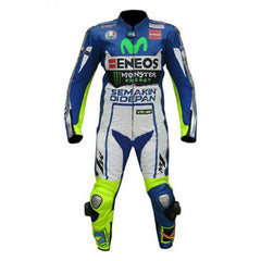 Yamaha Motorbike Racing Suit Motorcycle Genuine Cowhide Leather Protective Suit