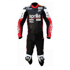 Aprilia Motorbike Racing Suit Motorcycle Genuine Cowhide Leather Protective Suit