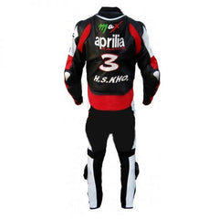 Aprilia Motorbike Racing Suit Motorcycle Genuine Cowhide Leather Protective Suit