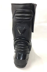Mens Red & Black CE Motorbike Motorcycle Racing Leather Shoes Long Sports Boots