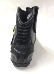 Mens Red & Black CE Motorbike Motorcycle Racing Leather Shoes Long Sports Boots
