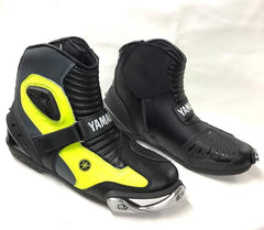 Mens Red & Black CE Motorbike Motorcycle Racing Leather Shoes Long Sports Boots