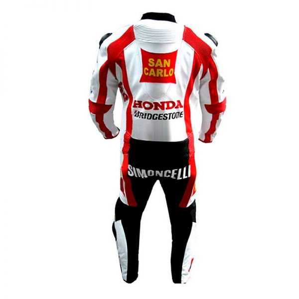 Honda Motorbike Racing Suit Motorcycle Genuine Cowhide Leather Protective Suit