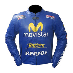 Honda Motorcycle Genuine Leather Jacket Street Racing Unisex Motorbike Jacket