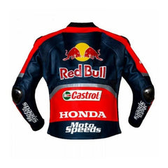 Honda Motorcycle Genuine Leather Jacket Street Racing Unisex Motorbike Jacket