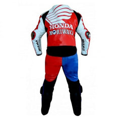Honda Motorbike Racing Suit Motorcycle Genuine Cowhide Leather Protective Suit