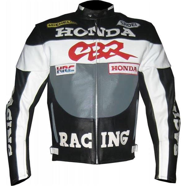 Honda Motorcycle Genuine Leather Jacket Street Racing Unisex Motorbike Jacket