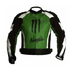 Kawasaki  Motorcycle Genuine Leather Jacket Street Racing Unisex Motorbike Jacket