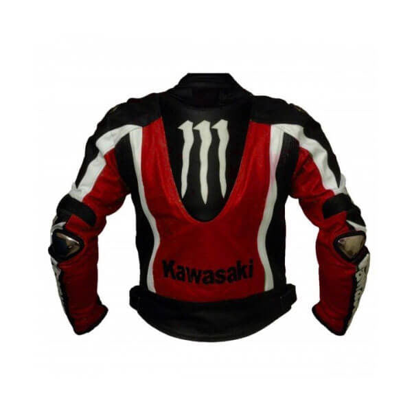 Kawasaki  Motorcycle Genuine Leather Jacket Street Racing Unisex Motorbike Jacket