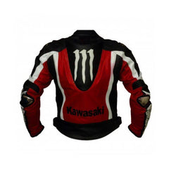 Kawasaki  Motorcycle Genuine Leather Jacket Street Racing Unisex Motorbike Jacket