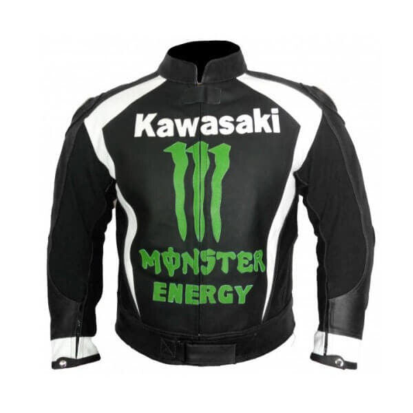 Kawasaki  Motorcycle Genuine Leather Jacket Street Racing Unisex Motorbike Jacket