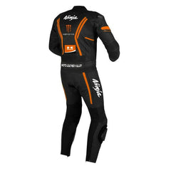 Kawasaki Motorbike Racing Suit Motorcycle Genuine Cowhide Leather Protective Suit