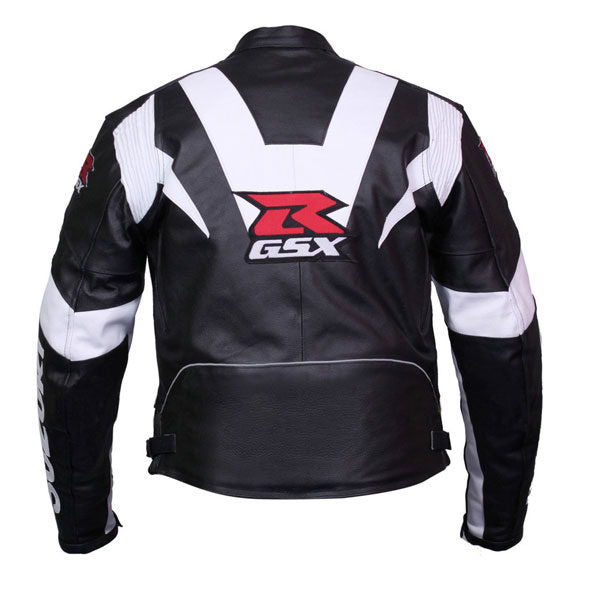 Suzuki  Motorcycle Genuine Leather Jacket Street Racing Unisex Motorbike Jacket