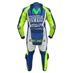 Yamaha Motorbike Racing Suit Motorcycle Genuine Cowhide Leather Protective Suit