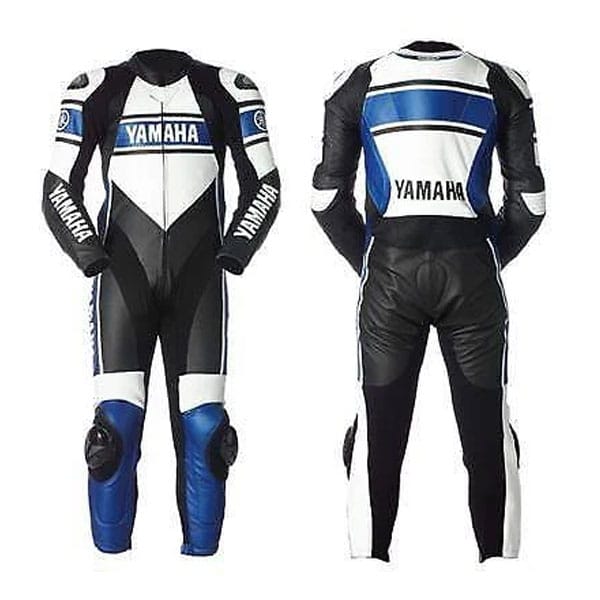 Yamaha Motorbike Racing Suit Motorcycle Genuine Cowhide Leather Protective Suit