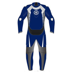 Yamaha Motorbike Racing Suit Motorcycle Genuine Cowhide Leather Protective Suit