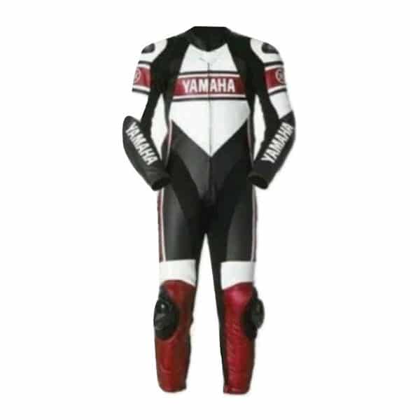 Yamaha Motorbike Racing Suit Motorcycle Genuine Cowhide Leather Protective Suit