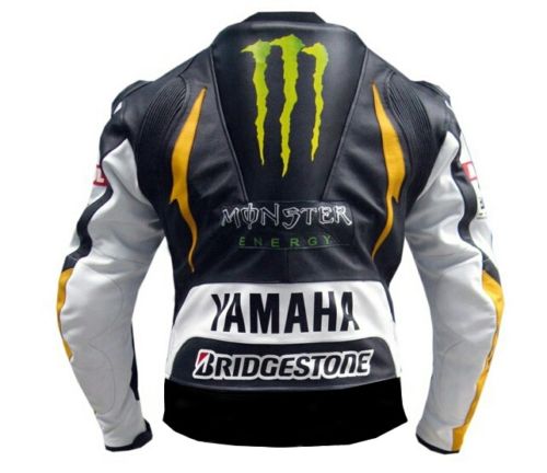 Yamaha Motorcycle Genuine Leather Jacket Street Racing Unisex Motorbike Jacket