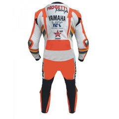 Yamaha Motorbike Racing Suit Motorcycle Genuine Cowhide Leather Protective Suit
