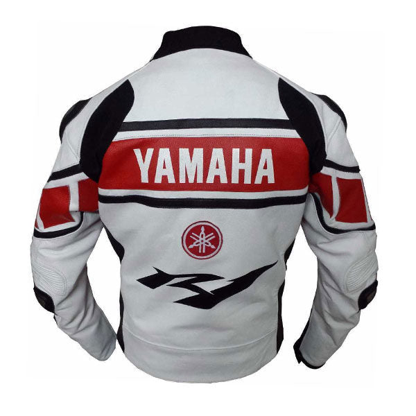 Yamaha Motorcycle Genuine Leather Jacket Street Racing Unisex Motorbike Jacket