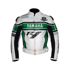 Yamaha Motorcycle Genuine Leather Jacket Street Racing Unisex Motorbike Jacket