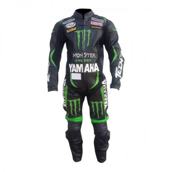 Yamaha Motorbike Racing Suit Motorcycle Genuine Cowhide Leather Protective Suit