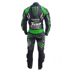 Yamaha Motorbike Racing Suit Motorcycle Genuine Cowhide Leather Protective Suit